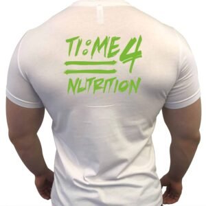 Time 4 Nutrition T-Shirt White Graffiti Design