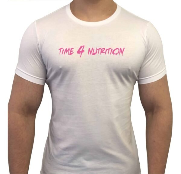 Time 4 Nutrition T-Shirt White Graffiti Design - Image 2